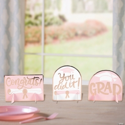 Glamour Grad Tabletop Cardstock Centerpieces-3Pk